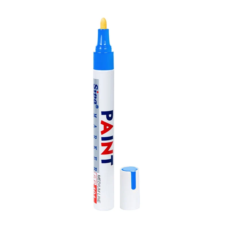 Lackmarker SP101, medium, Metallgehäuse, Farbe: Blau