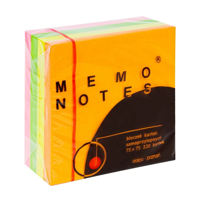 MEMO NOTES Haftnotizen-Block 75 x 75 mm, 320 Blatt