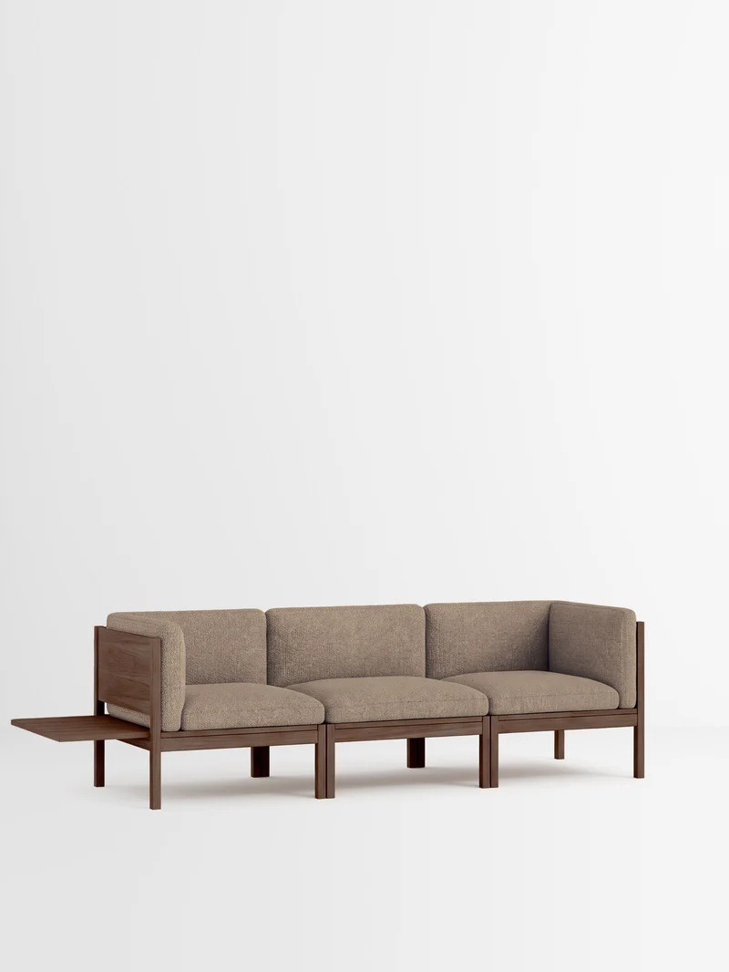 3 Seater Sofa with Sides + 1 Side Table