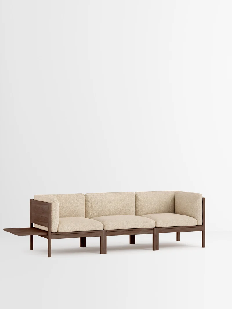 3 Seater Sofa with Sides + 1 Side Table