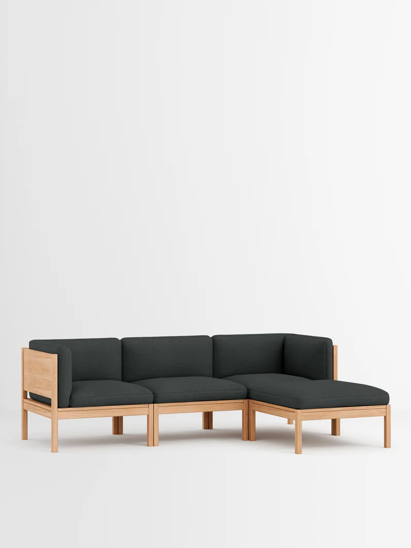 3 Seater Sofa with Sides + Chaise Longue