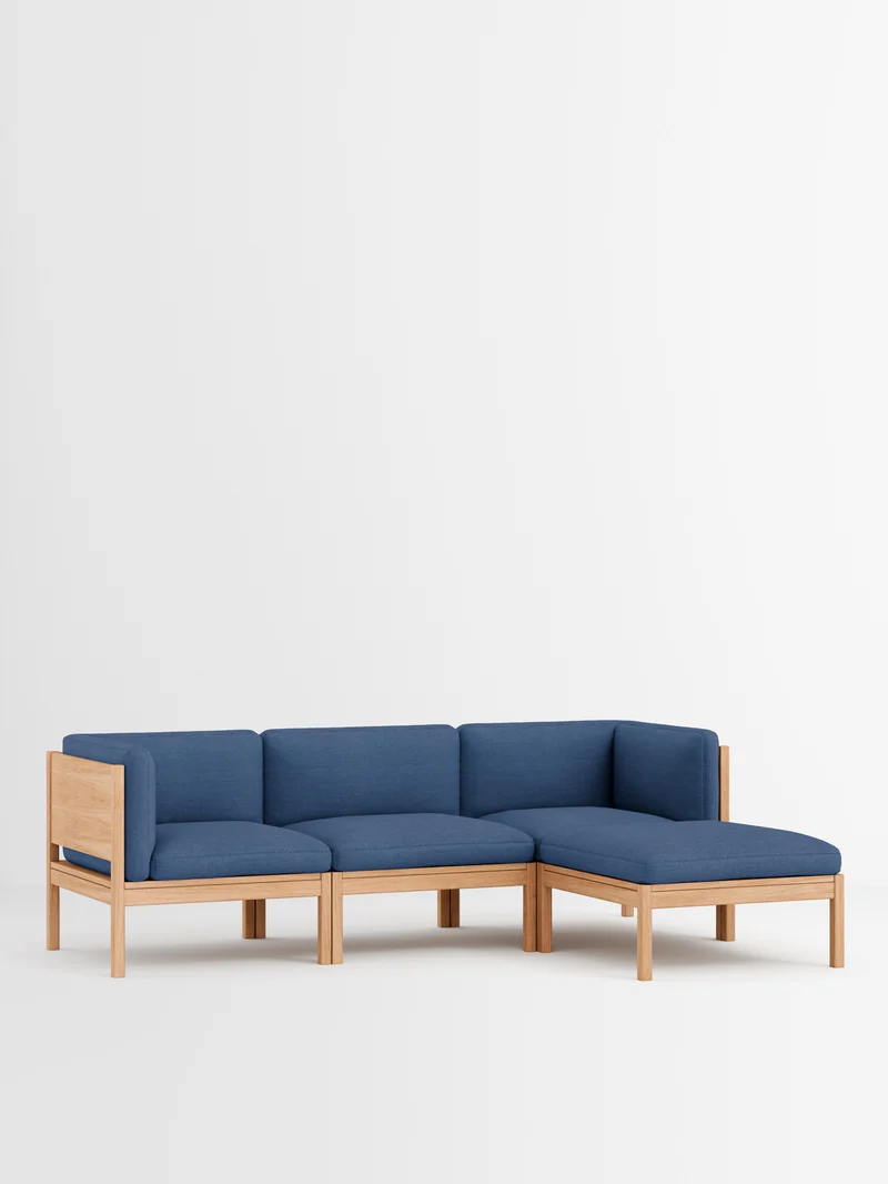3 Seater Sofa with Sides + Chaise Longue