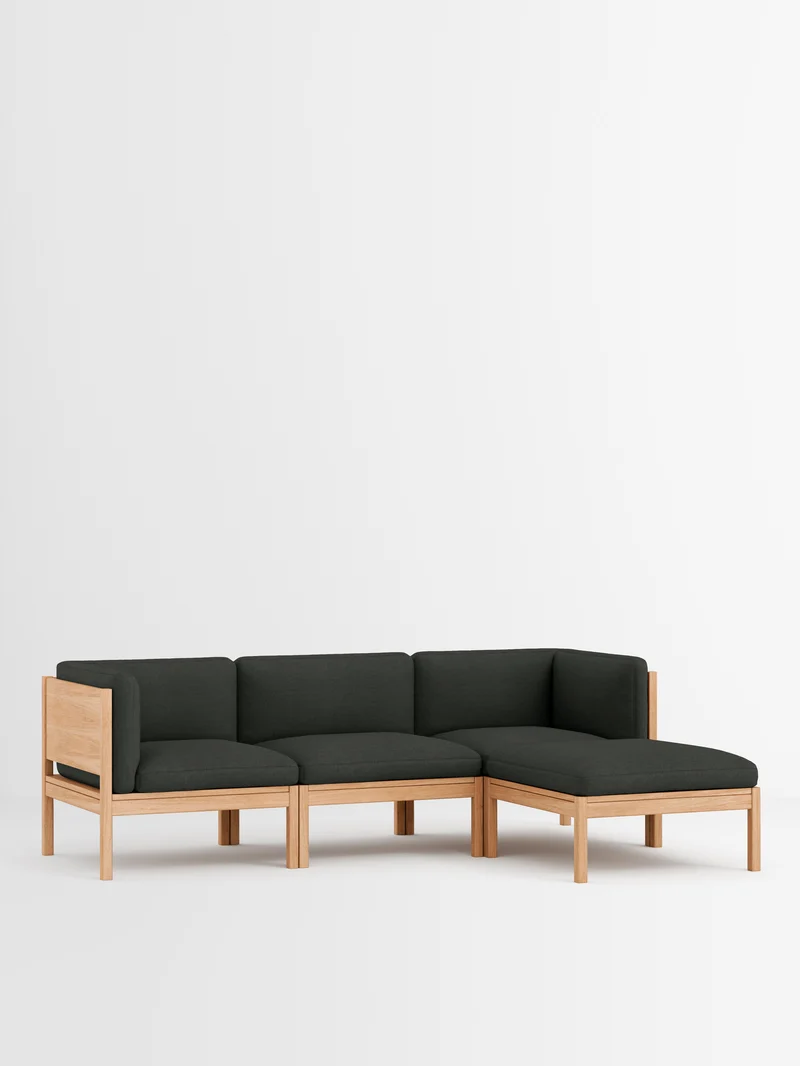 3 Seater Sofa with Sides + Chaise Longue