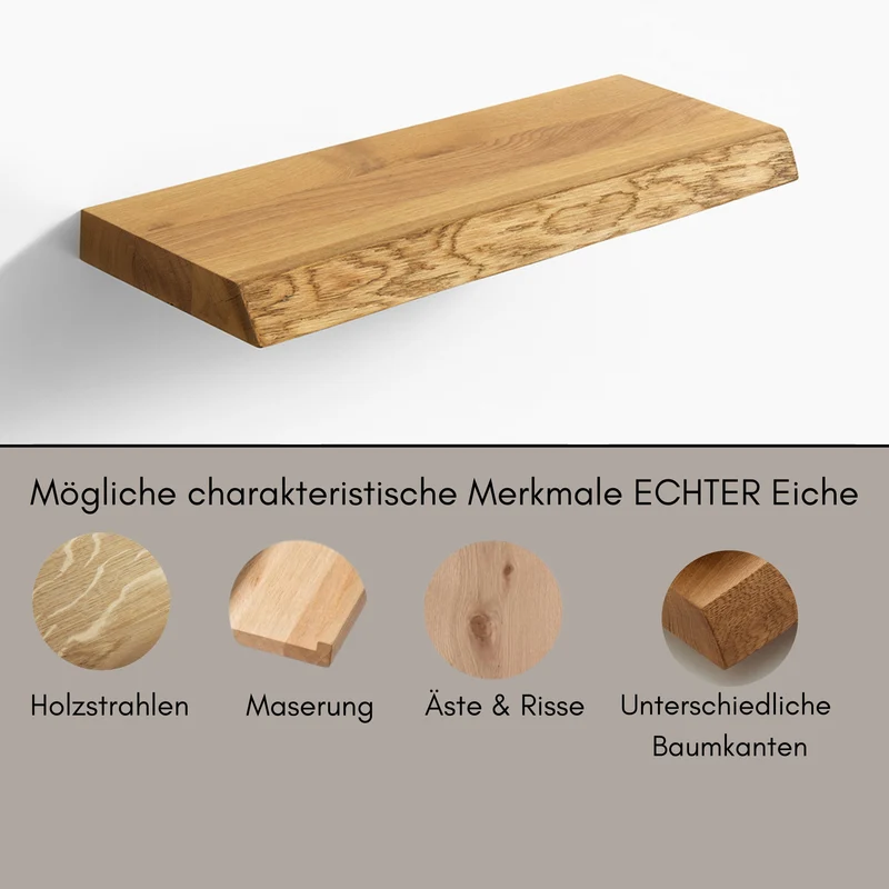 Fensterbank Holz aus Massivholz Eiche - nach Maß