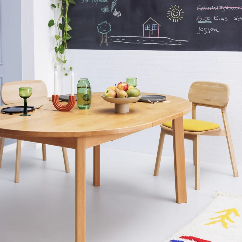 Runder Ausziehtisch Form F