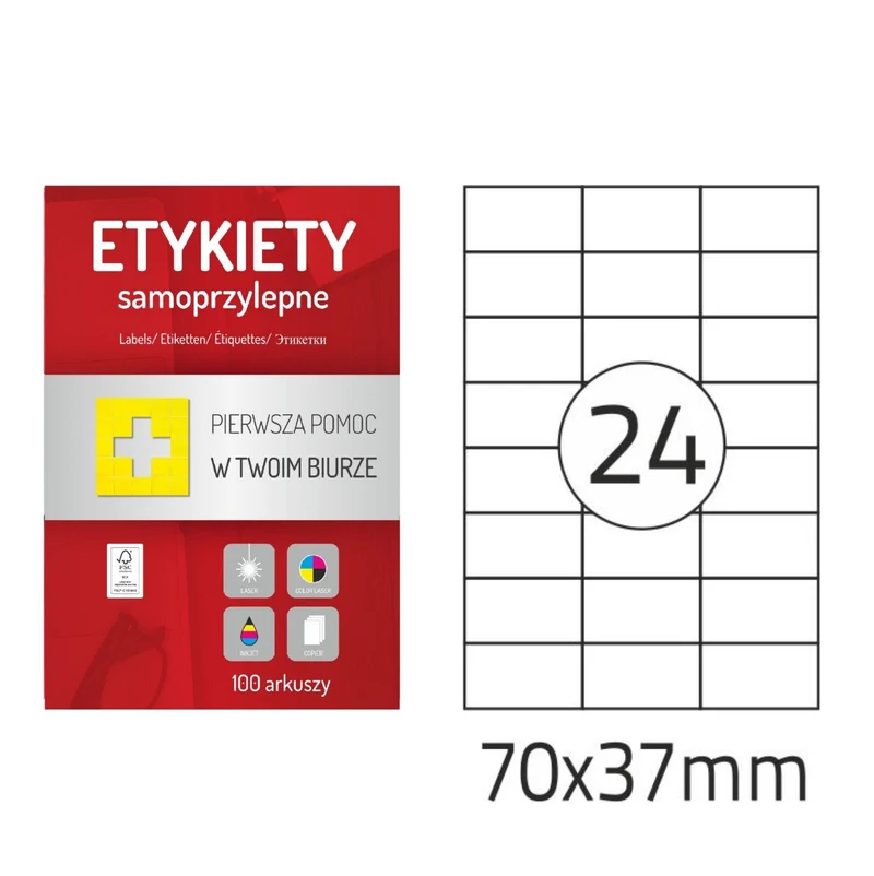 Selbstklebende Etiketten A4 100 Stück Memo Label (verschiedene Größen)