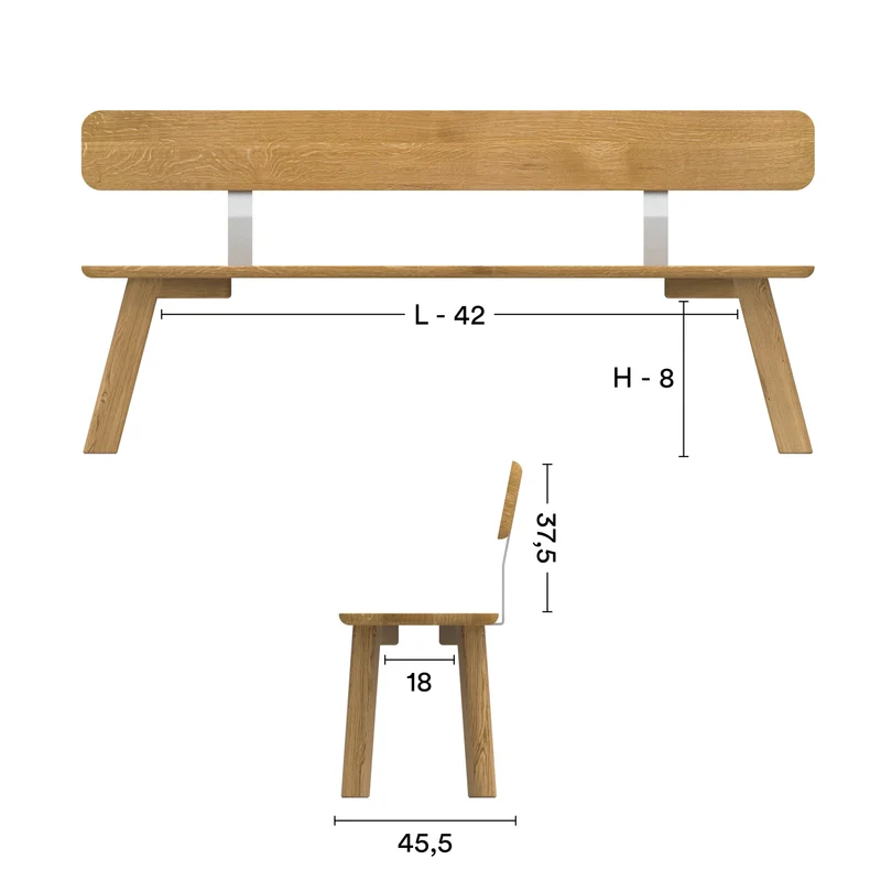 Sitzbank Form A Lehne