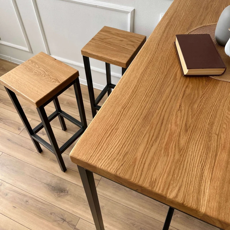 Bar-Set Stehtisch 120cm und 4 Stühle