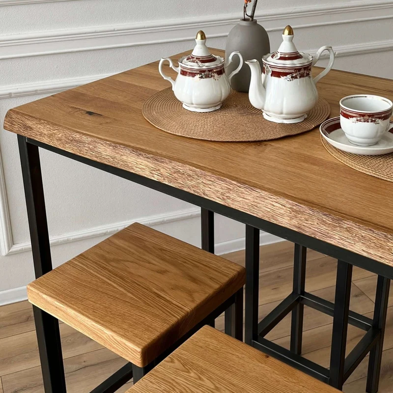 Bar-Set Stehtisch 120cm und 4 Stühle