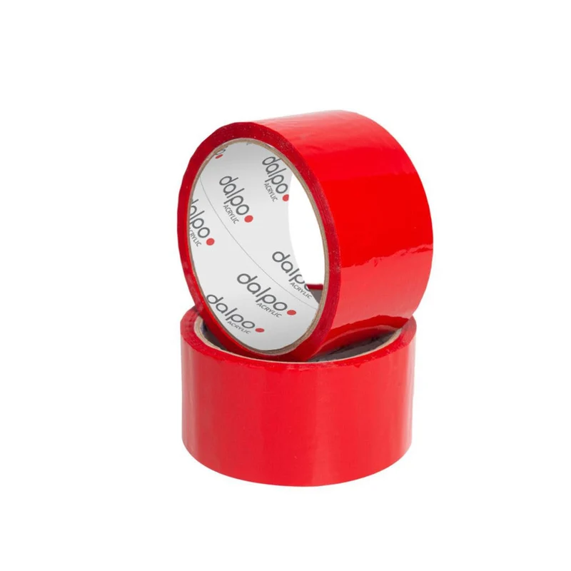 Rot Acryl-Packklebebänder Basic 48 mm x 45 m