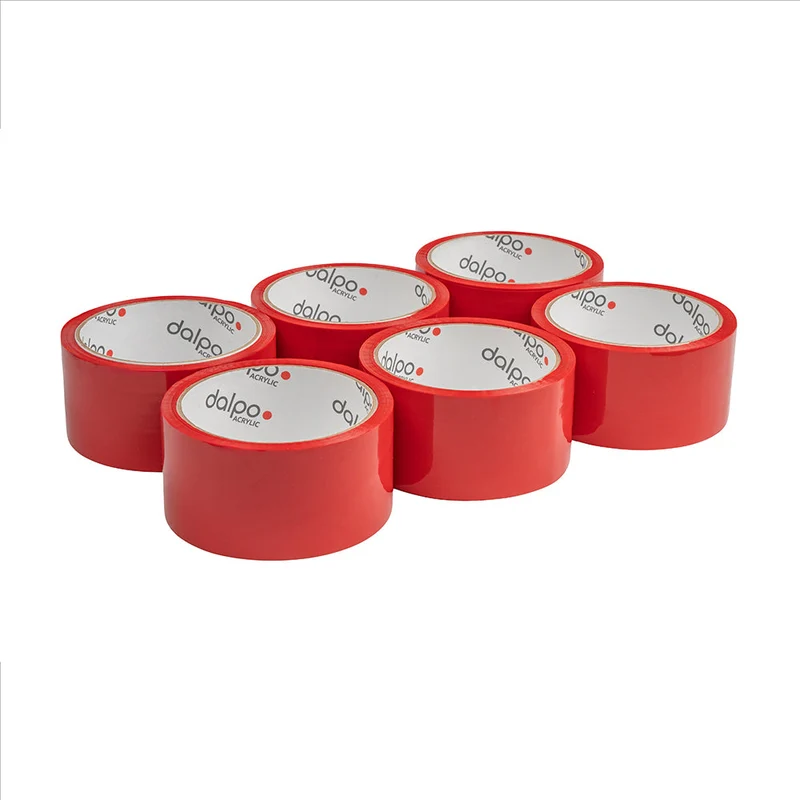 Rot Acryl-Packklebebänder Basic 48 mm x 45 m