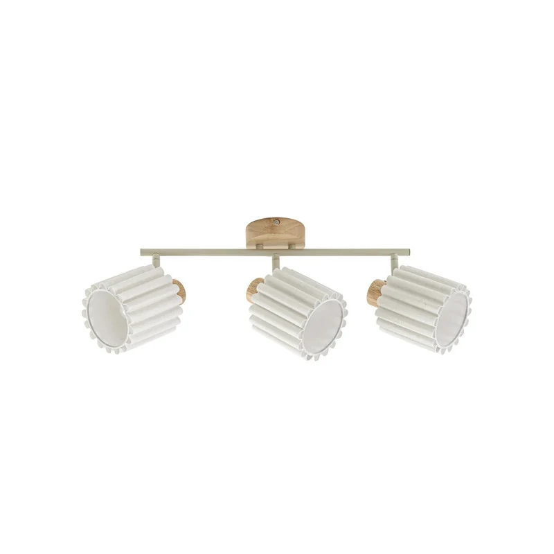B-Ware Lindby Deckenstrahler Shiloh LED dimmbar 3-flammig Holz beige 52x24,5cm