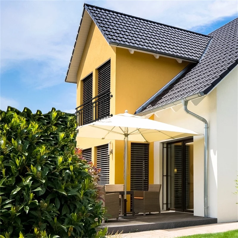 B-Ware Französischer Balkon Schwarz 184x90 cm mit 14 Füllstäben aus pulverbeschichtetem Stahl