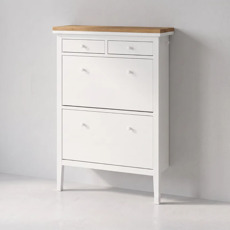 Holzplatte für IKEA Gullaberg Schuhschrank 88 x 30cm im Stil Artisan Eiche