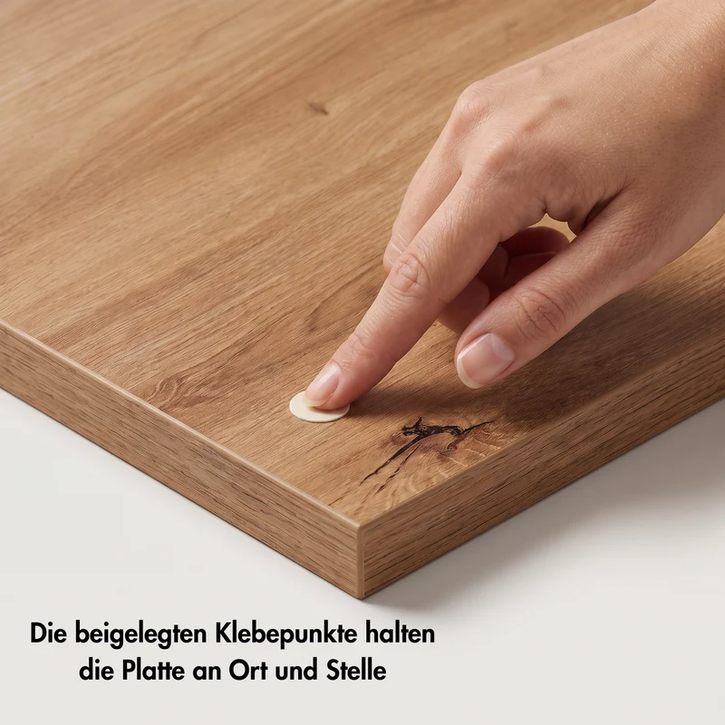 Holzplatte für IKEA Gullaberg Ablagetisch 53 x 43 cm, Deckplatte Stil Artisan Eiche