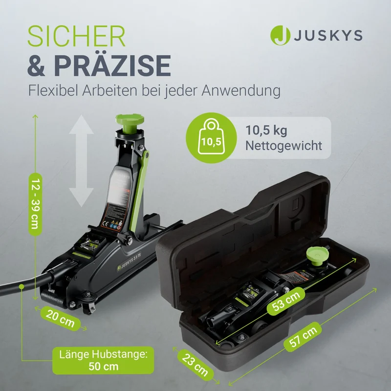 Wagenheber 2,5 t mit Transportbox
