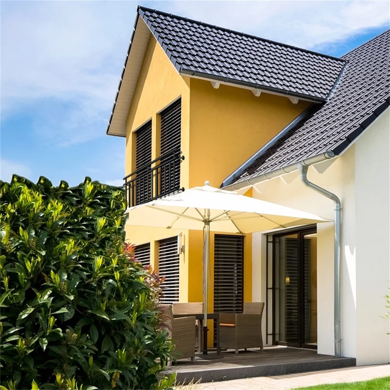 Französischer Balkon Schwarz 225x90 cm mit 16 Füllstäben aus pulverbeschichtem Stahl