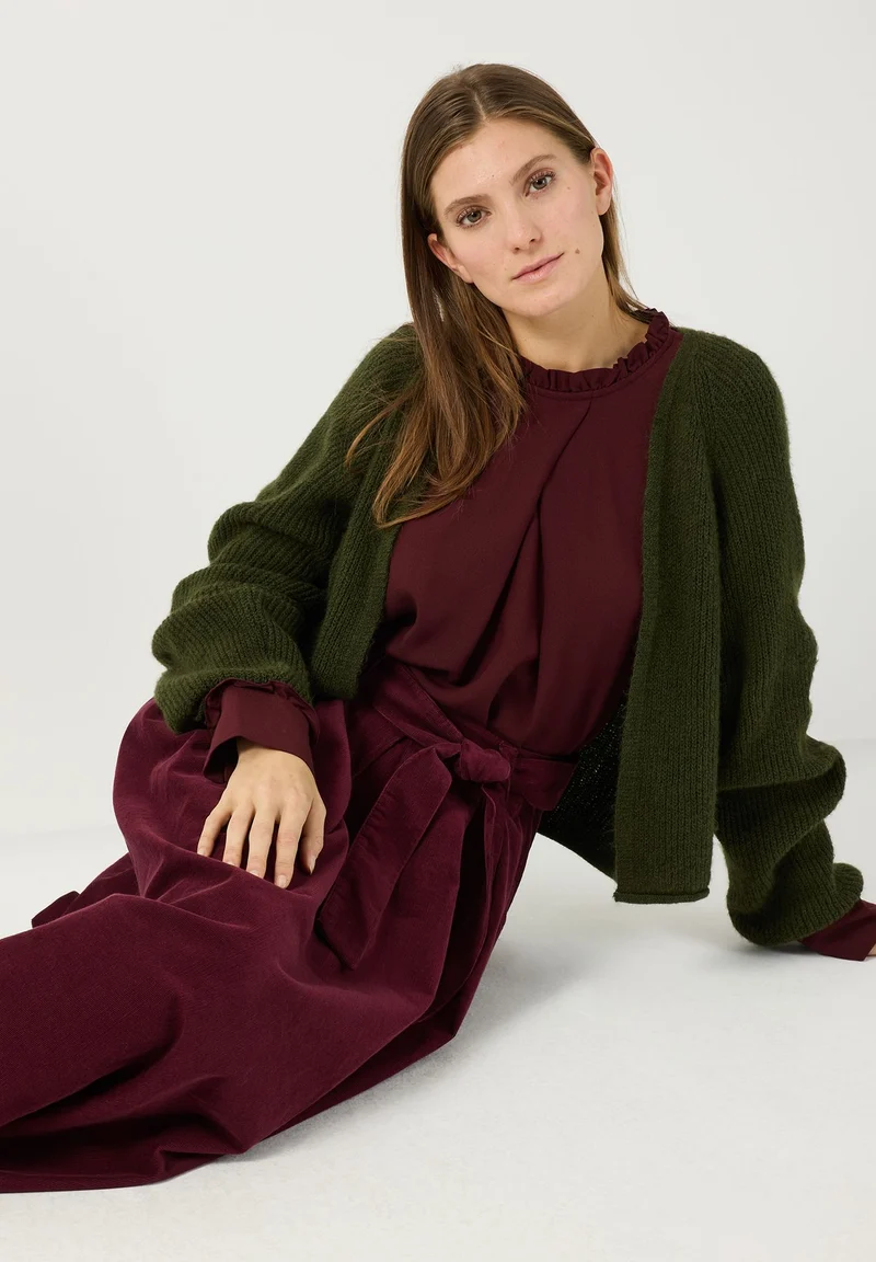 Soft Cardigan, forest green