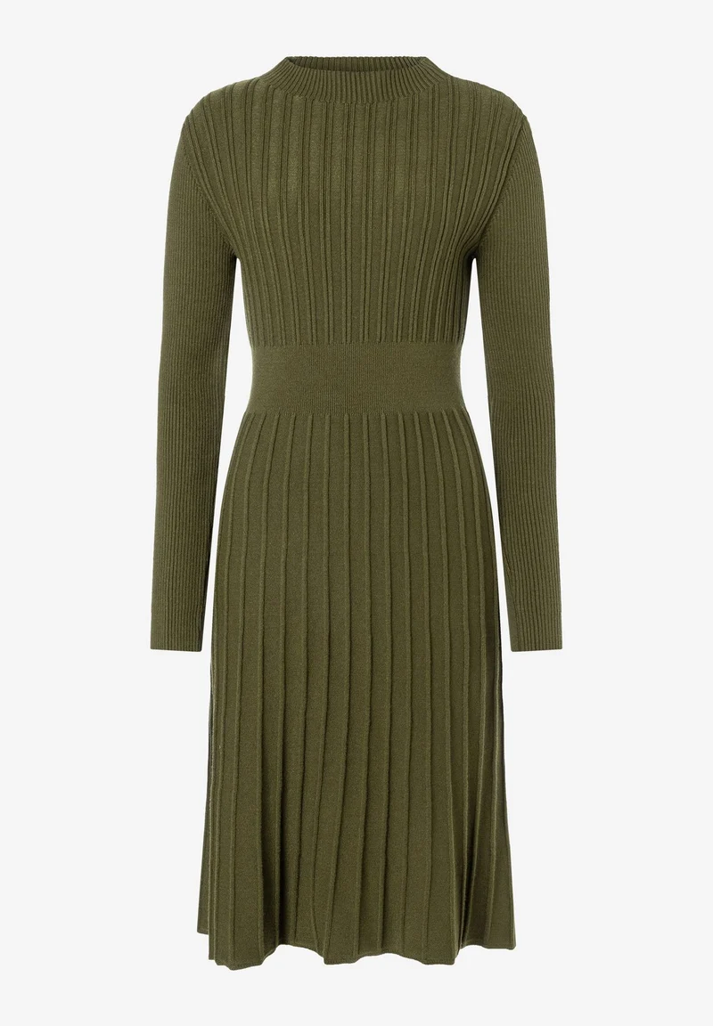 Strickkleid mit Rippenstruktur