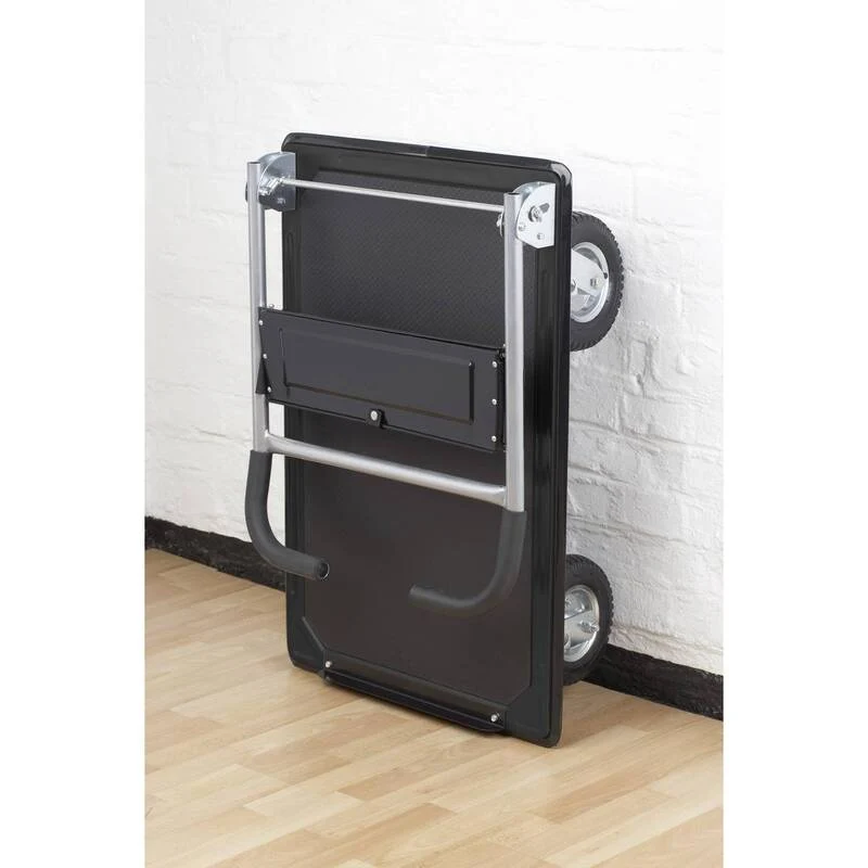 B-Ware Meister Werkzeuge Plattformwagen klappbar Stahl 300kg Traglast schwarz 910x610mm