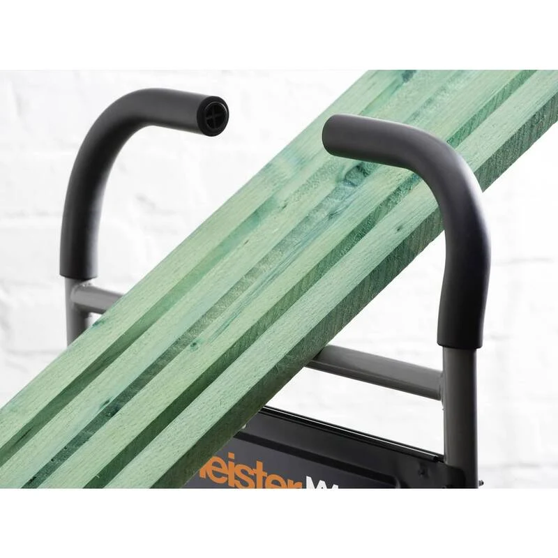 B-Ware Meister Werkzeuge Plattformwagen klappbar Stahl 300kg Traglast schwarz 910x610mm