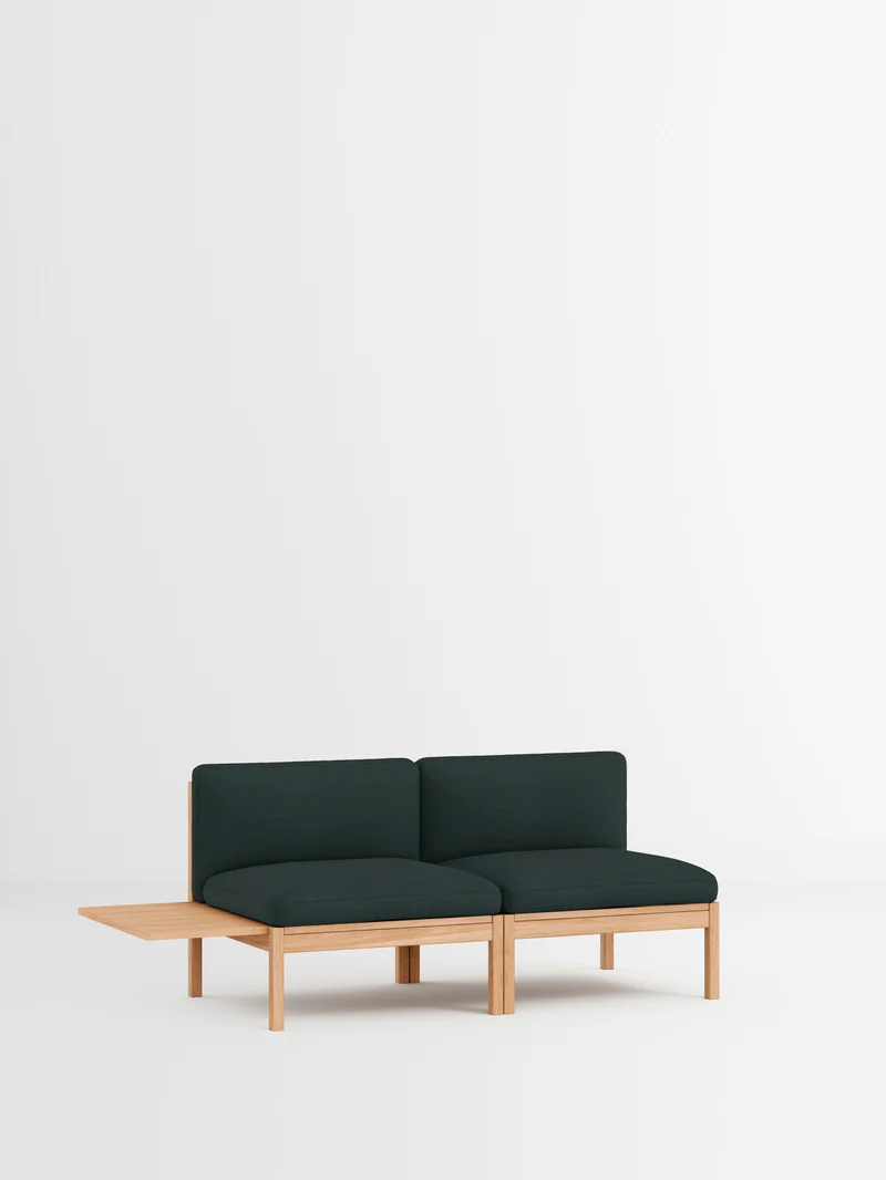 2 Seater Sofa with 1 Side Table