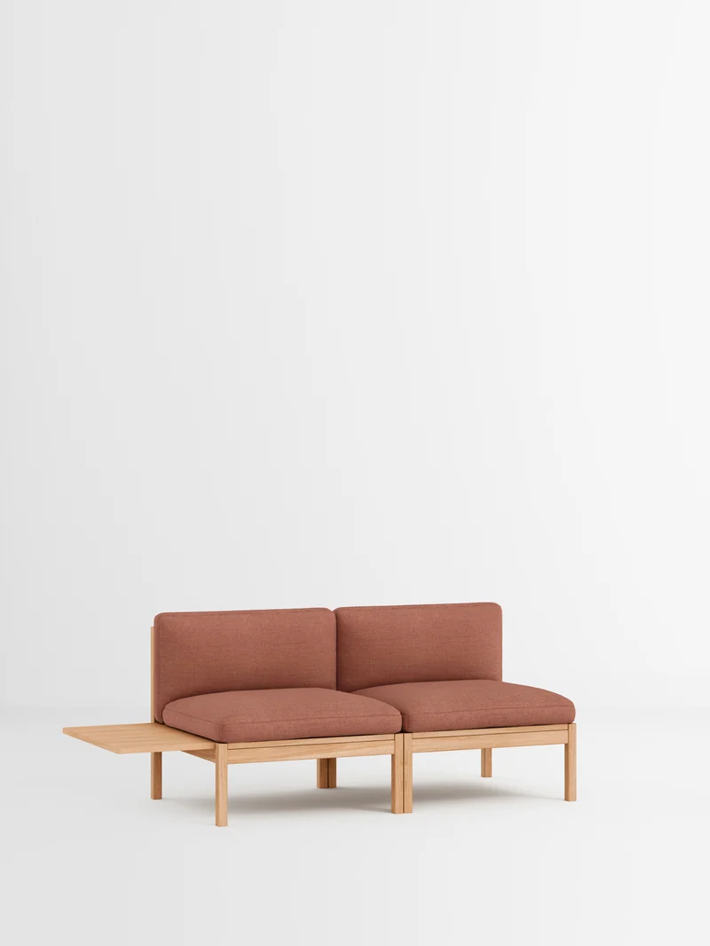 2 Seater Sofa with 1 Side Table