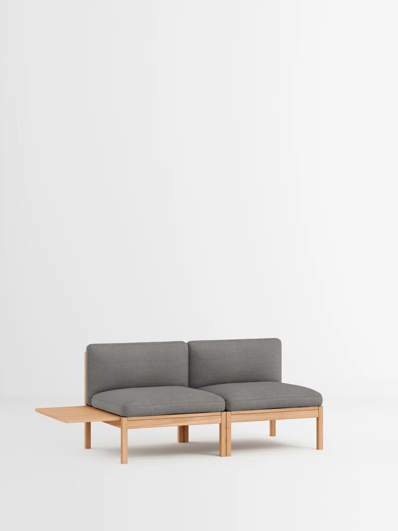 2 Seater Sofa with 1 Side Table