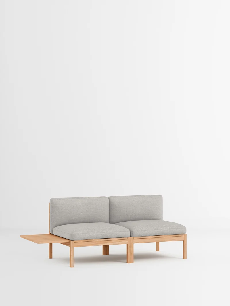 2 Seater Sofa with 1 Side Table