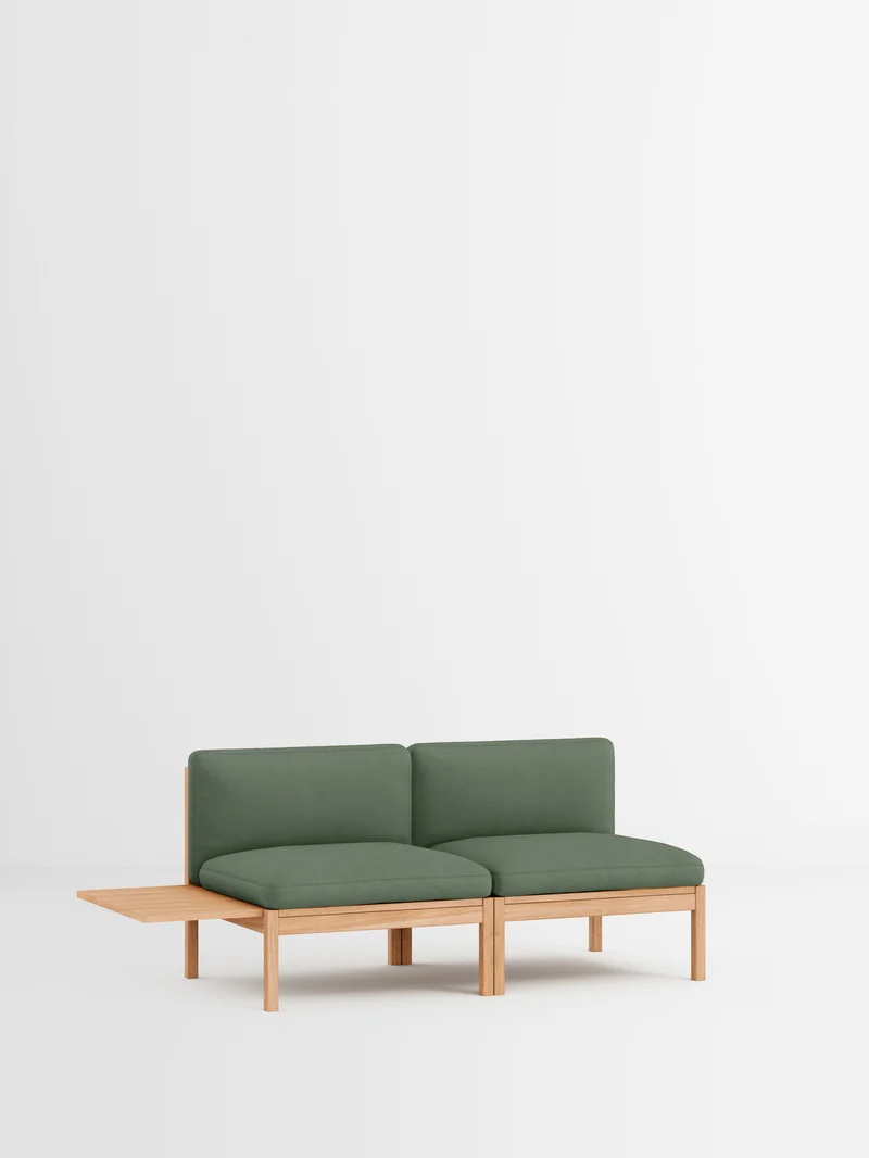 2 Seater Sofa with 1 Side Table
