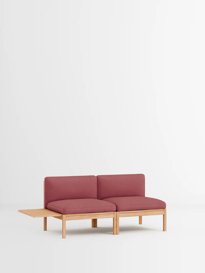 2 Seater Sofa with 1 Side Table
