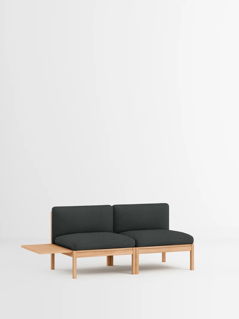 2 Seater Sofa with 1 Side Table