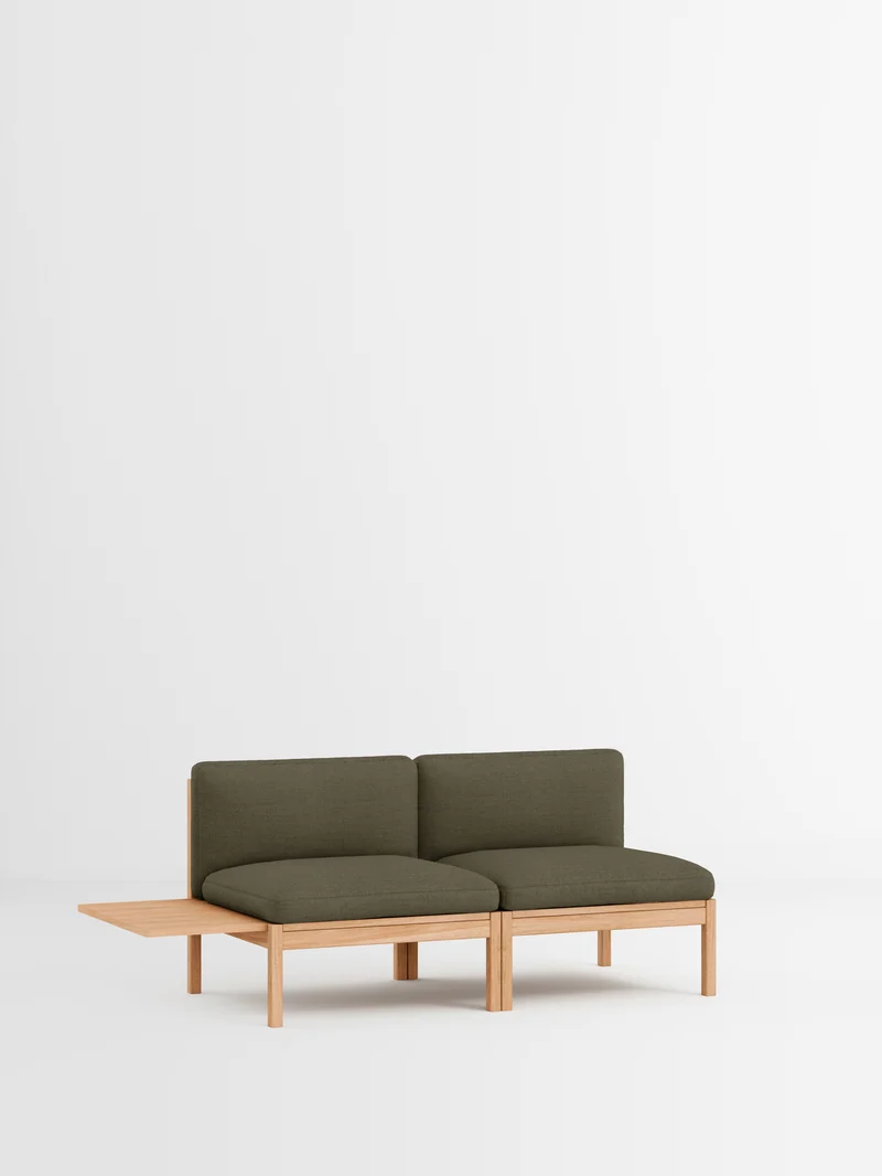 2 Seater Sofa with 1 Side Table