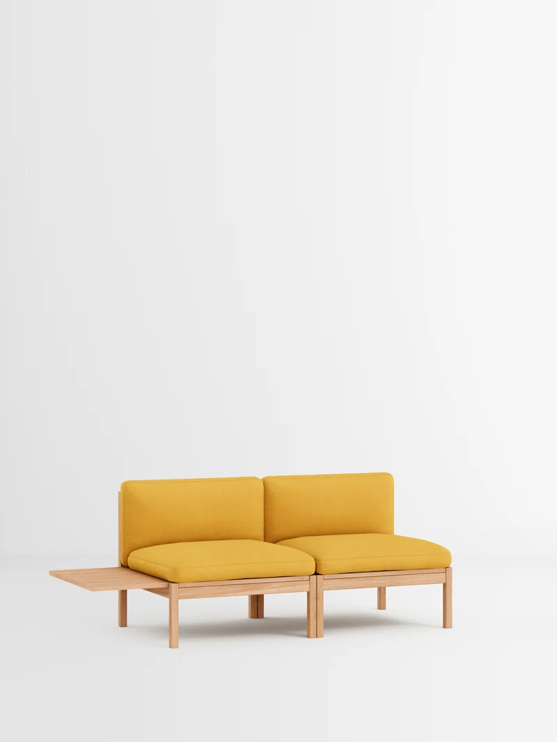 2 Seater Sofa with 1 Side Table
