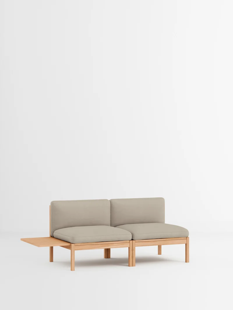 2 Seater Sofa with 1 Side Table