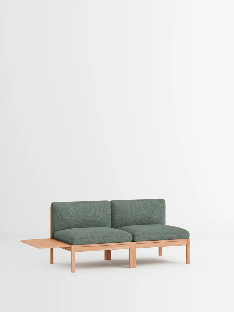 2 Seater Sofa with 1 Side Table
