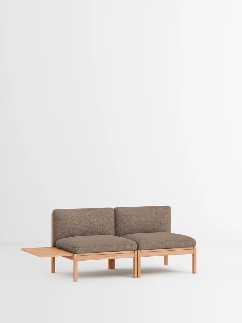 2 Seater Sofa with 1 Side Table