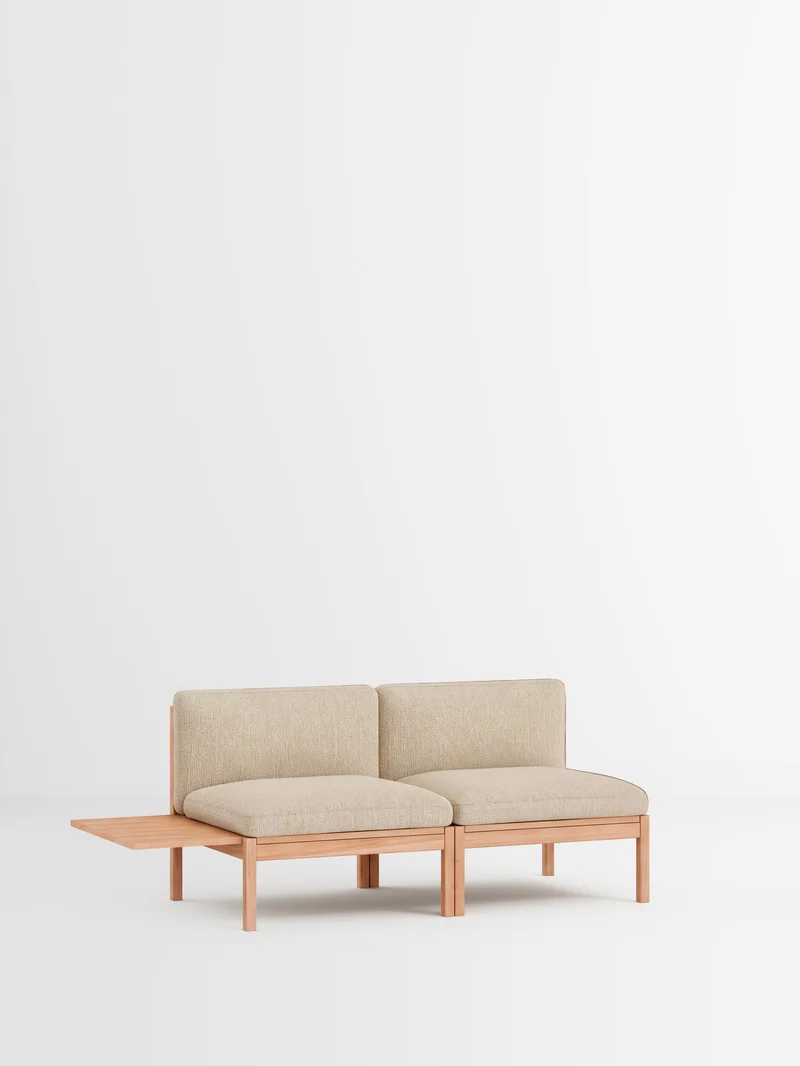 2 Seater Sofa with 1 Side Table