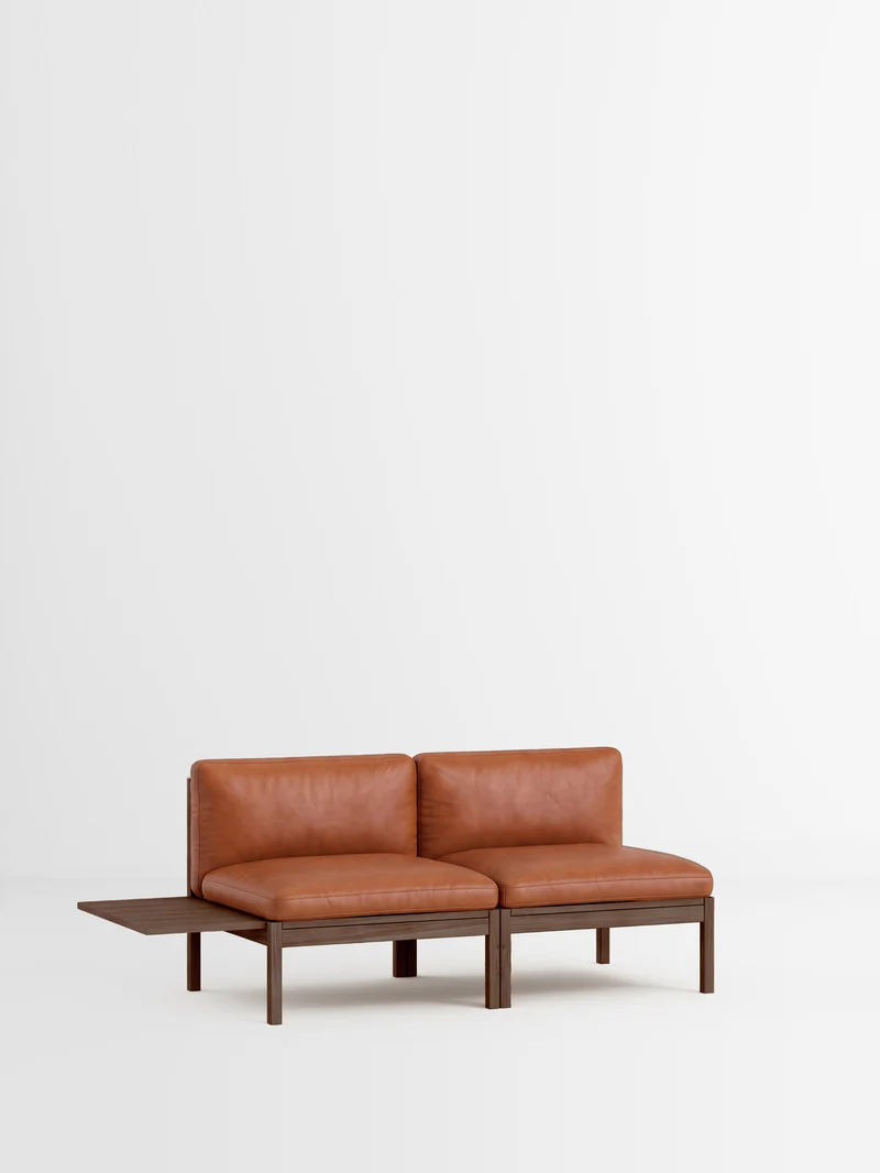 2 Seater Sofa with 1 Side Table