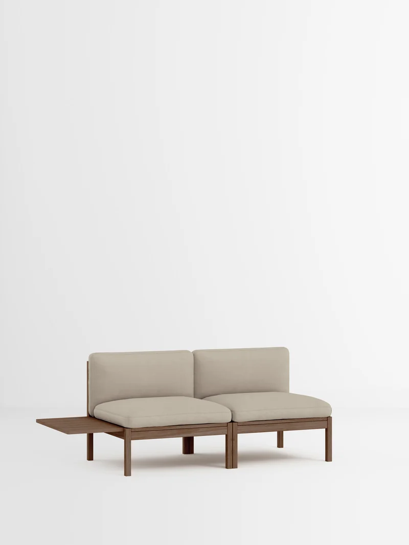 2 Seater Sofa with 1 Side Table