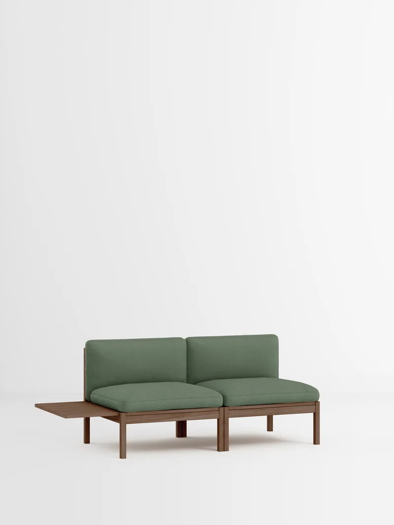 2 Seater Sofa with 1 Side Table