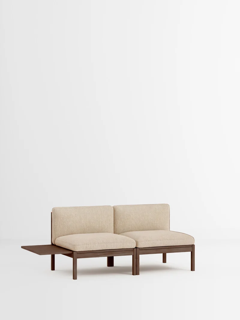 2 Seater Sofa with 1 Side Table