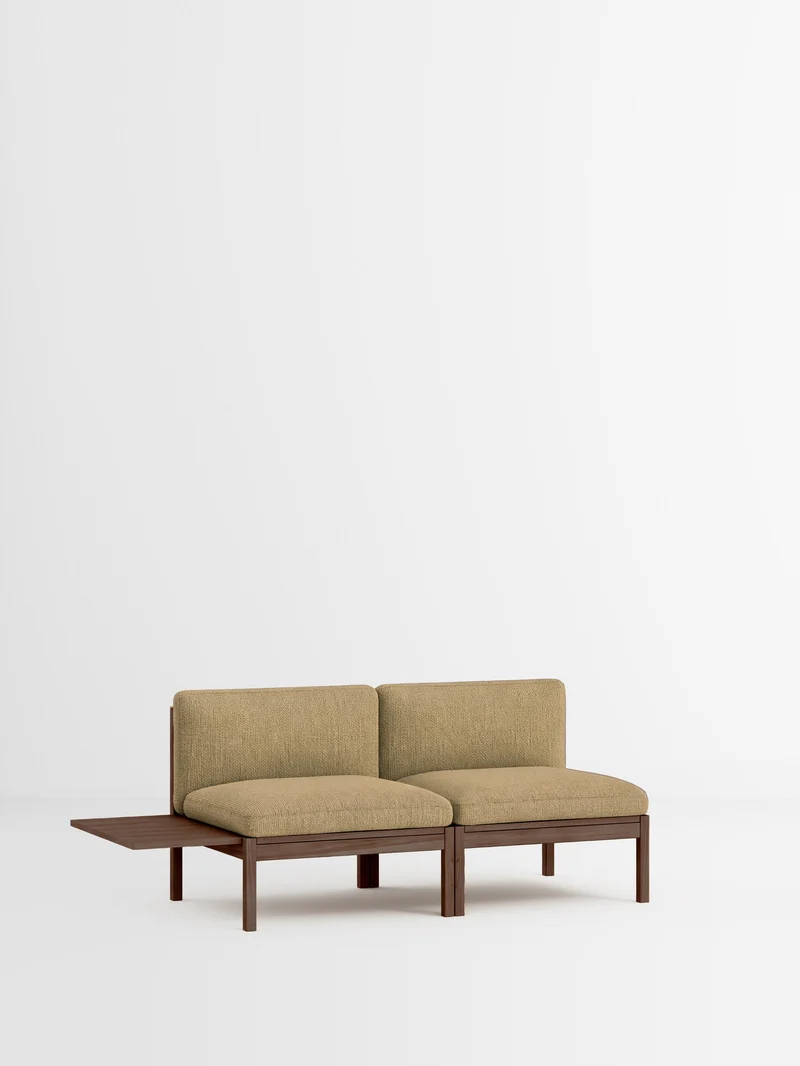 2 Seater Sofa with 1 Side Table