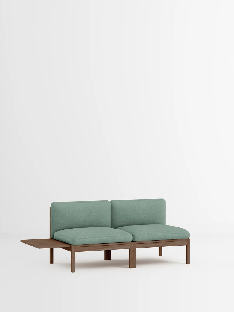 2 Seater Sofa with 1 Side Table