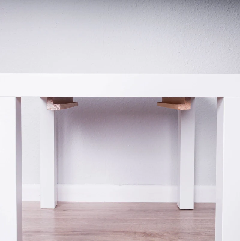 Ikea Lack Tisch Halterung für Trofast Boxen, Holz-Schiene, Halteschiene für Spieltisch, wahlweise inkl. Box