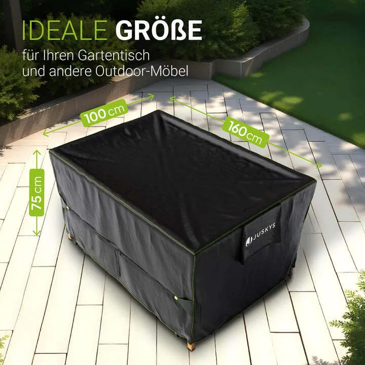 B-Ware Abdeckplane wasserdicht Schutzhülle für Gartenmöbel 160x100x75 cm schwarz