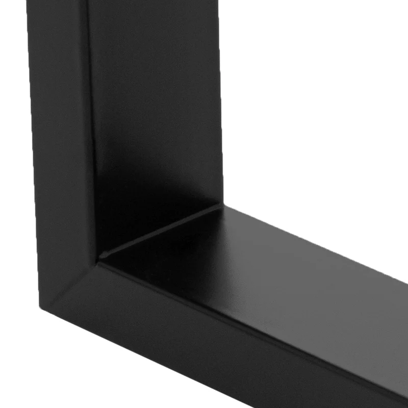 B-Ware Tischbeine Tischgestell 2er Set V-Design 70x72 cm Schwarz aus Metall ML-Design