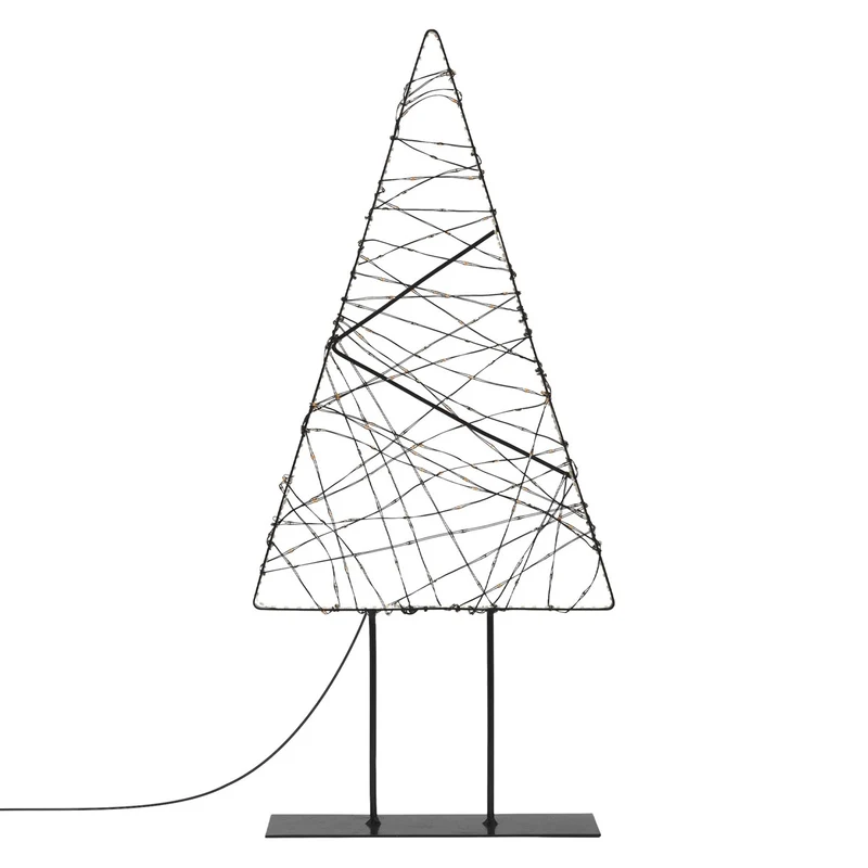 ECD Germany | LED Weihnachtsdeko mit Lichterkette, Metall-Leuchtdeko, Weihnachtsbeleuchtung Innen, mit Micro-LEDs, Warmweiß