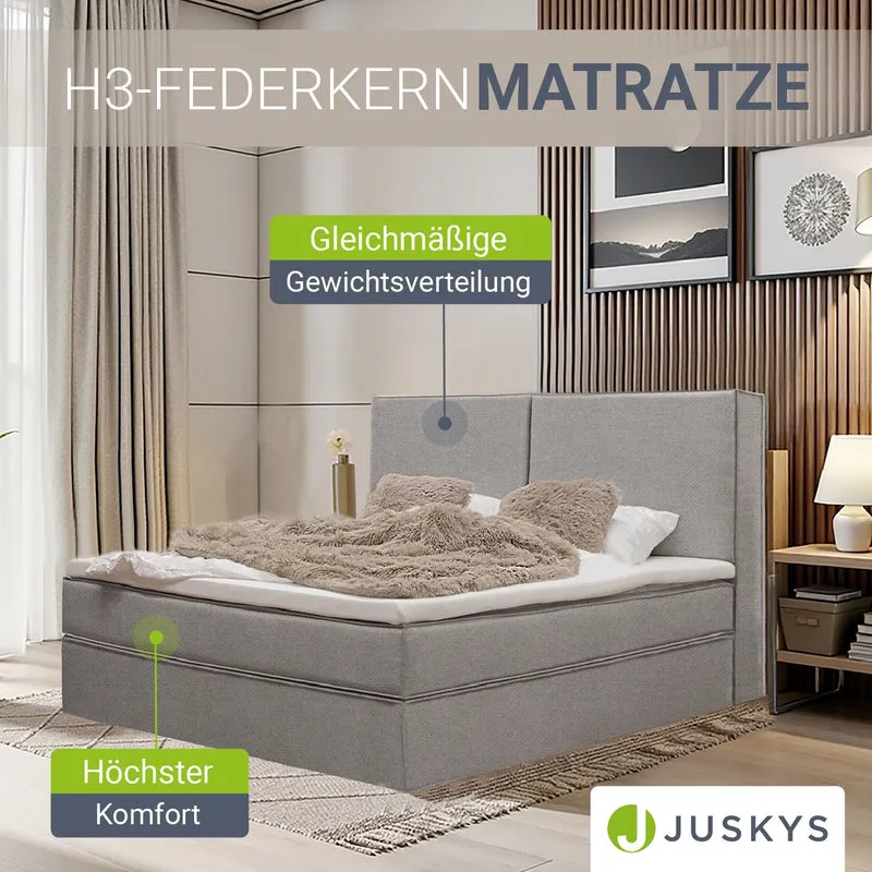 Boxspringbett Detroit - Chenille-Stoff