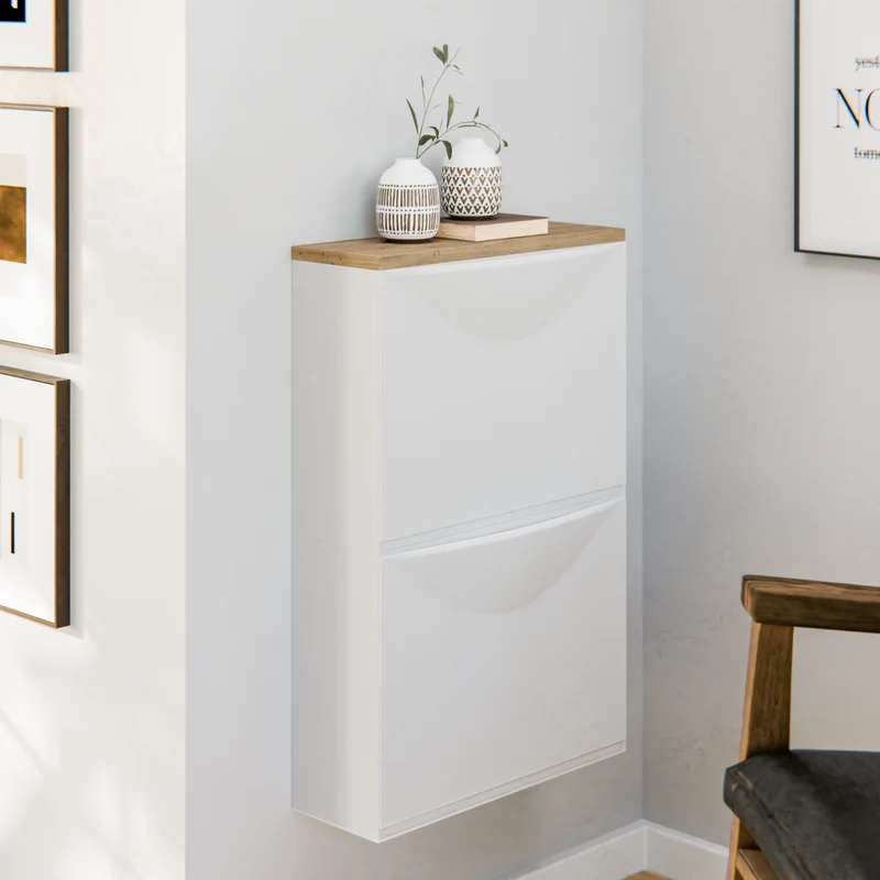 Holzplatte für 1 IKEA Trones Schuhschrank, Eiche - Deckplatte 51,3 x 15,9cm